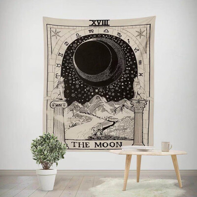

Gobestart Star Sun Moon Peach Skin Velvet Print Tapestry Blanket Towel Yoga Mat