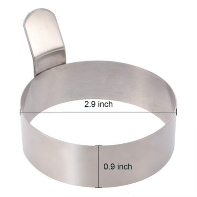 

Stainless Steel Omelette Fried Egg Mold Round Shaper Eggs Mould for Cooking Breakfast Frying Pan Oven Kitchen