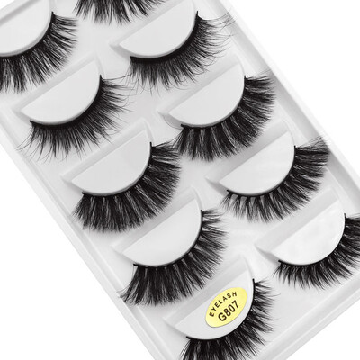 

〖Follure〗5 Pair 3D Natural Thick False Fake Eyelashes Eye Lashes Makeup Extension