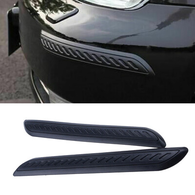 

Rubber Carbon Fiber Car Bumper Protectors Corner Guards Front Rear Anti-Scratch