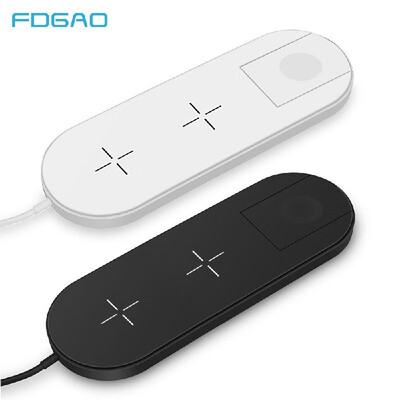 

FDGAO3 in 1 wireless charger base multi-function wireless charger for Apple mobile phone watch white