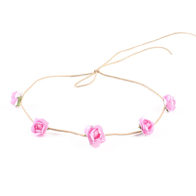 

Baby Girls Flower Headband Floral Headwear Apparel Wreath Photography Prop Party Gift