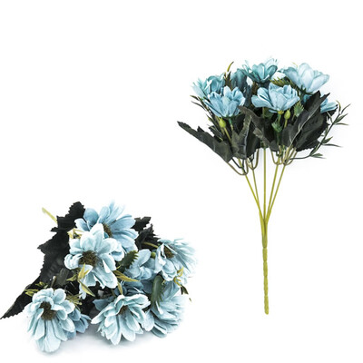

Artificial Flowers Fake Flowers 5 Branches 10 Heads Vintage Oil Painting Style Daisy Bouquet for Home Garden Office Dining Table