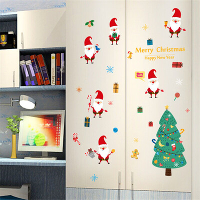 

Tailored 2018 Merry Christmas Household Room Wall Sticker Mural Decor Decal Removable