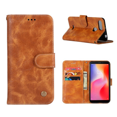 

MOONCASE Millet red rice 6 high-grade retro leather case - yellow