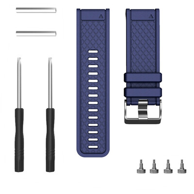 

〖Follure〗For Garmin FenixFenix 2 Band Easy Fit 26mm Width Soft Silicone Watch Strap