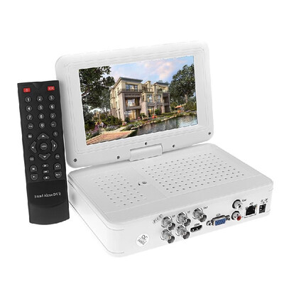 

4CH Full D1 H264 All-in-one CCTV DVR Embedded 7" LCD Monitor Support HDMI 3G P2P Cloud