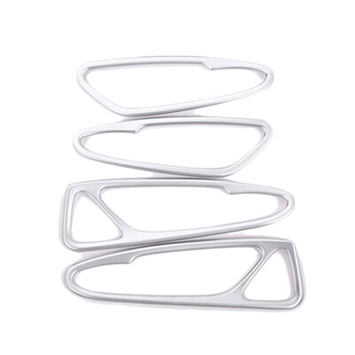 

4pcs Door Handle Frame Car Interior Trim Fit For Romeo Giulia Stelvio 2017-2018