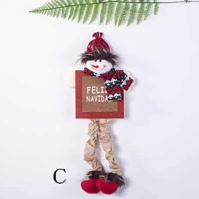 

Gobestart 1Pcs Christmas Door Hanging Christmas Tree Home Decor Ornaments Xmas Gift