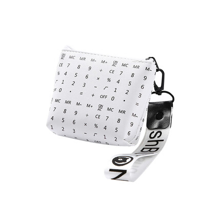 

Toponeto Waterproof Zipper Pencil Case Cute Geometry Portable Key Coin Purse Makeup Bag