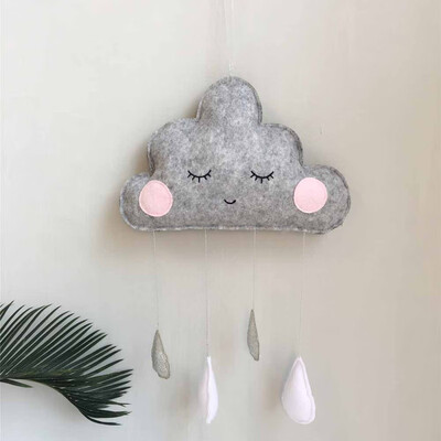 

Smiles Cloud Raindrops Garland Baby Room Wall Decorations Tents Decor Photography Props Christmas Gifts