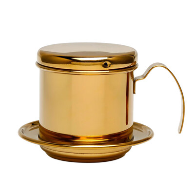 

Portable Stainless Steel Coffee Pot Press-type Drip Cup Maker Extractor Teapot