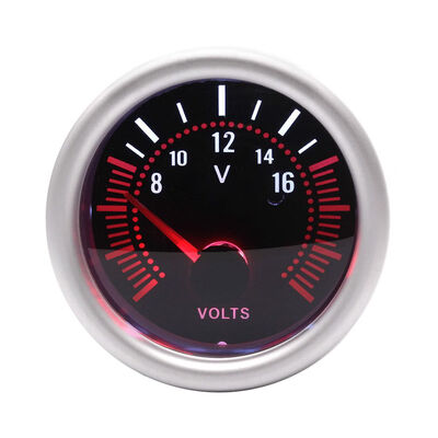 

ABS 52mm Universal Smoke Lens Voltmeter White LED 8-16V Voltage Gauge 12V Car Meter