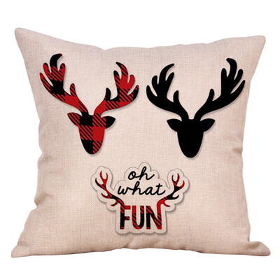 

〖Follure〗A Festival Pillow Case Linen Sofa Waist Throw Cushion Cover NEW
