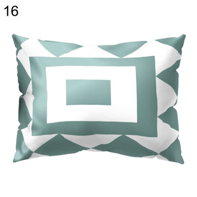 

Circle Wave Curve Block Pillow Case Cushion Cover Sofa Bed Car Cafe Office Decor