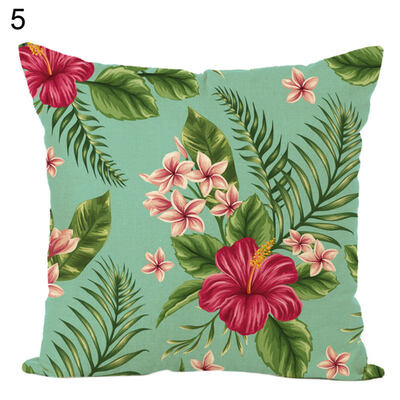 

Green PlantsFlower Throw Pillow Case Cushion Cover Sofa Bed Car Home Decor