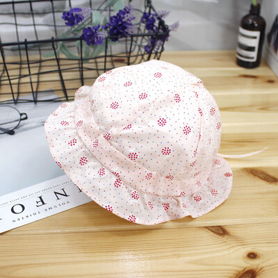 

New Newborn Baby Girls Kids Summer Princess Infant Floral Print Sun Cap Cotton Bucket Hat