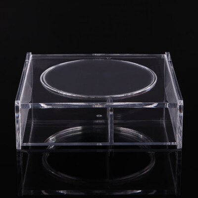 

〖Follure〗Clear Acrylic 2 Lattices Lipsticks Cosmetic Makeup Brush Jewelry Organizer