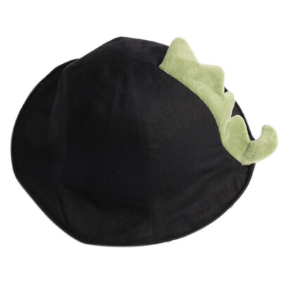 

New Autumn Baby Boys Girls Toddler Cartoon Dinosaur Tail Design Bucket Hats Caps Reversible Sun Headwear