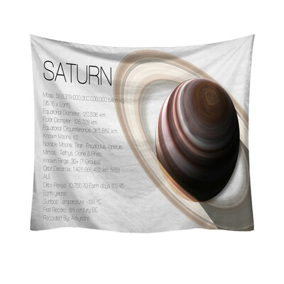 

Toponeto Fashion Tapestry Planet Universe Pattern Style Decorative Tapestry Home Decor