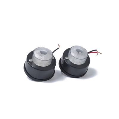

1Pair Universal 12-24V Car Marker Indicators Light 7 White LED Truck Trailer Round Clearance Light