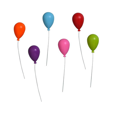 

Colorful Balloon Fridge Magnets Household Cute Blackboard Magnet Home Decoration Festive Party Supplies 6PCS