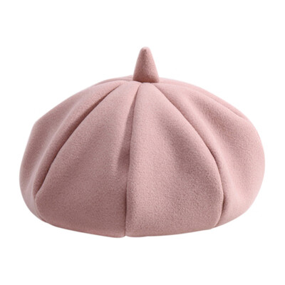 

1pc Baby Kids Girls Beret Hat Warm Winter Autumn Toddler Corduroy Hat Soft Winter Warm Plain Cap 2-5Y New