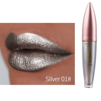 

Long Lasting Waterproof Shimmer Lip Gloss Pearlescent Colorful Lip Gloss Metallic Liquid Lipsticks Makeup Tools