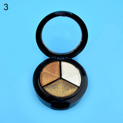 

3 Colors Eyeshadow Natural Eye Shadow Makeup Cosmetic Palette Women Beauty Tool