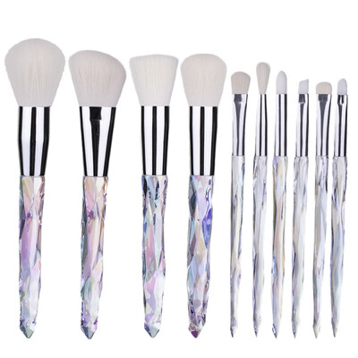 

10pcsset Pro Cosmetic Brushes Suit Portable Travel Makeup Brushes For Outdoor Beauty Tools Kit