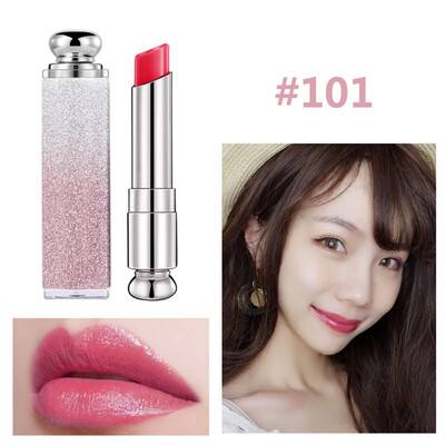 

rainbow flash glitter tube matte nude lipstick moisturizing long lasting sexy red pink lipstick pencil