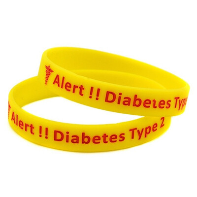 

Silicone Bracelets Alert Wristbands For Women Men