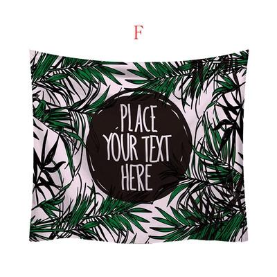 

Toponeto Fashion Tapestry Green Leaf Pattern Fresh Style Decorative Tapestry Home Decor