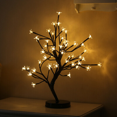 

Tailored Plum Blossom Desk Top Bonsai Tree Light With 48 LED Beads
