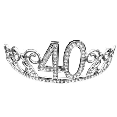 

Women Hollow Rhinestone Inlaid Number Tiara Birthday Party Crown Decoration