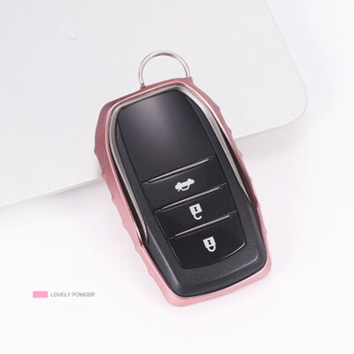 

Soft TPU Car Key Case For AT Toyota Camry Highlander Prado Corolla RAV4 Car Key Cover Shell Car Keychain