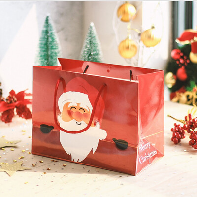 

Tailored Santa Claus Candy Bags Kids Gifts Pouch Elk Paper Tote Bag Merry Christmas Decor
