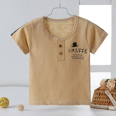 

Kids Lovely Baby Boys Girls Cotton Letter Print T-shirt Tops Blouse Short Sleeve Casual Tee Shirts 0-4Y Newborn Baby Clothes