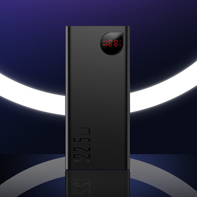 

Baseus SCP Adaman Metal Digital Display Quick Charge 10000mAh Power Bank for iPhone 11HuaweiSamsungXiaomi with QC30PD30