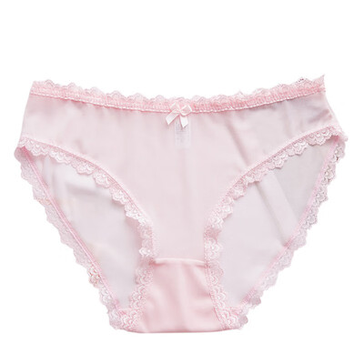 

Womens Panties Fashion Sexy Lace Low Rise Breathable Mesh Briefs Ultra-thin Seamless