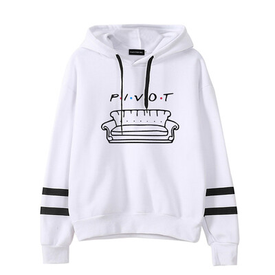 

New Fashion Letter Printed Pivot Sofa Hooded Sweatshirt Friends Tv Show Pullover Hoodie Long Sleeve Sweatshirt Tops