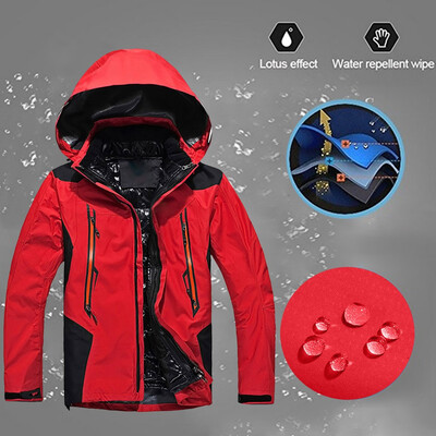 

Toponeto Men Winter Hooded Softshell Windproof Waterproof Soft Coat Shell Jacket