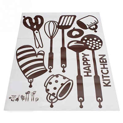 

Removable Waterproof Wall Stickers Cartoon Happy Kitchen Cooking art Stikers Decor Decals Poster for DIY Kitchen