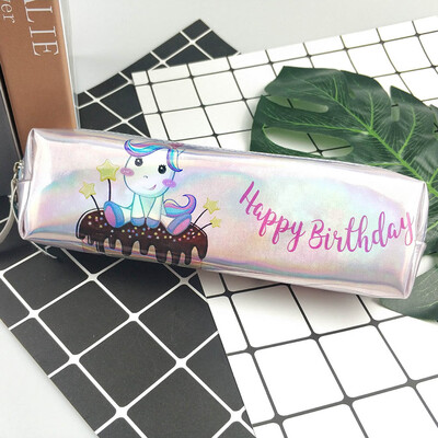 

Pencil Case Creative Cute Pencil Cases Bag Organizer with Zipper Large Capacity Colorful Laser