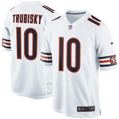 

Mens Football Jersey Chicago Bears Mitchell Trubisky White Game Jersey