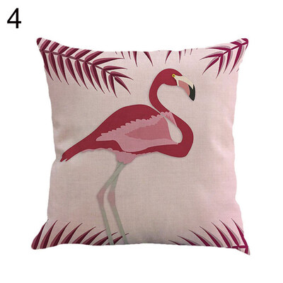 

Love Flamingo Throw Pillow Case Cushion Cover Sofa Bed Car Cafe Office Decor