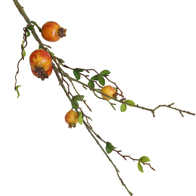 

Gobestart Fake Artificial Rose Fruit Pomegranate Berries Bouquet Floral Garden Home