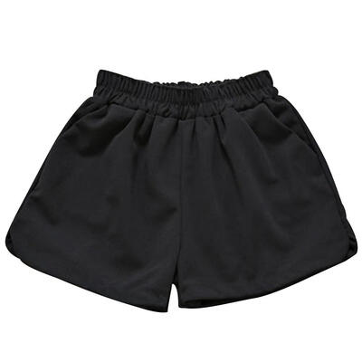

Women Summer Drawstring Elastic Waist Solid Color Casual Loose Sports Shorts