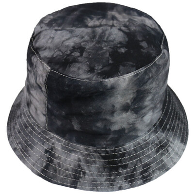 

Unisex Women Men Tie-Dye Bucket Hat Reversible Wide Brim Fisherman Cap