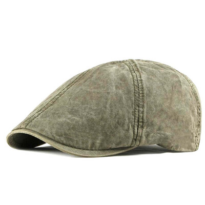 

4 Colors Solid Color Gatsby Cap Golf Driving Flat Newsboy Cap For Unisex Women Men